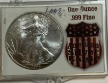 2002 Liberty American Silver Eagle 1oz .999 Fine