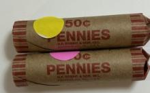 2 Rolls Wheat Pennies