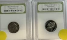 2 Jefferson 5C Gem Proof Coins