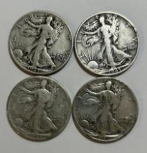 1943 Walking Liberty Half Dollars (4)