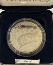 1991 United States USO Silver Dollar Proof Set