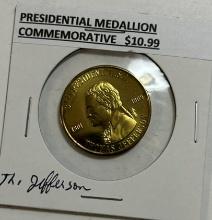 1801-1809 Thomas Jefferson Presidential Medallion Commemorative Coin