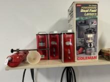 Coleman Fuel Cans and Lantern