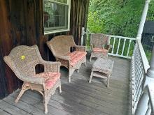 4 Pc Wicker Set