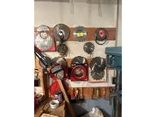 Assorted Circular Saw Blades, Brushes & Scrapers