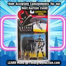 1993 Lightning Strike Batman w/ Transforming Cape Glider Batman Animated Series Carded Action Figure