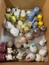 Vintage assorted salt and pepper shakers. 20 pairs