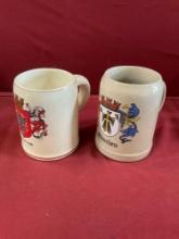 Vintage 5" Germany mugs. 2 pieces