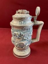 Vintage 8" Avon racing car stein