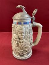 Vintage 9" Avon Tribute To The American Armed Forces stein