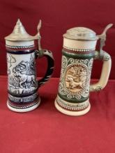 Vintage 8" Avon steins. 2 pieces