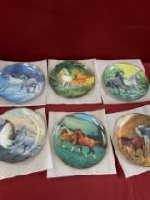 Vintage The British Horse Society commemorative plates. 6 pieces