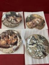 Vintage by Carl Brenders A Family Affair commemorative plates. 4 pieces