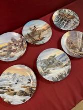 Vintage by Wilhelm J Goebel On Golden Wings commemorative plates. 6 pieces