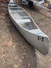 Grumman Aluminum Canoe 16' 10" some repairs have been made.