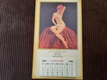 1960 Nude Calendar Lubbock TX R & D Auto Sales Crystal Gazer