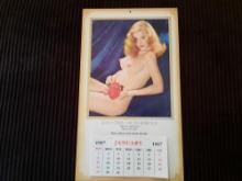 1967 Nude Calendar Austin TX D & D Tire Auto Service Lovely as a Rose