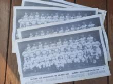 Lot of 5 Wheel Cafe Cincinnati Reds 1939 Champions Team Photo Menu Cafe Cincinnati OH