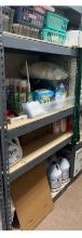 Metal Storage Shelving with Supplies