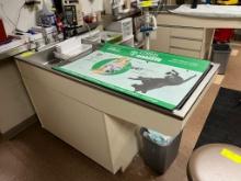 Veterinary Wet Table Stainless Steel Top, Sink, & Storage- Includes Various Supplies