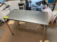 Stainless Steel Table on Casters