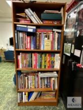 Bookcase with Firearm and Military Books