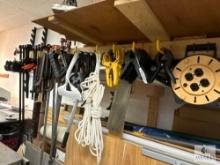 Cabinet Clamps and Rope Lot