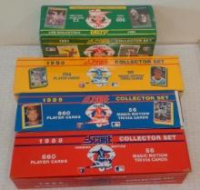 4 Factory Score MLB Baseball Card Set Lot 1988 1989 1990 1992 Stars Rookies HOFers Bulk