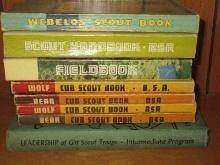 Boy Scouts of America Handbook Field Book 1976, Scout Hand Book 1975, Webelos 1967, Bear/