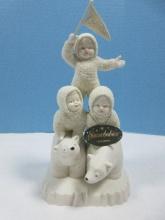 Collectors Department 56 Snowbabies Collection Bisque Porcelain "Celebrate 8" Figurine In