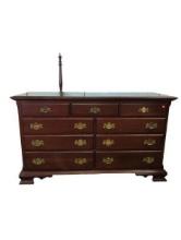 Colonial Mahogany Dresser with Brass Hardware