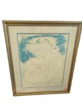 Framed Art Print of Mother and Child by Picasso