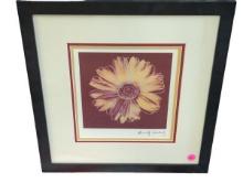 Andy Warhol Framed Flower Art Print - Pop Art Decorative Wall Art