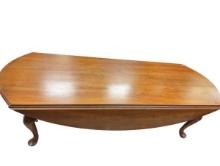 Ethan Allen Cherry Queen Anne Drop-side Coffee Table