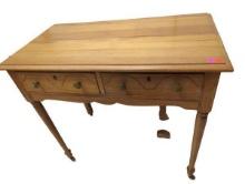 Ladies Hardwood 2 Drawer Writing Desk