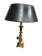 Brass Candlestick Desk Lamp