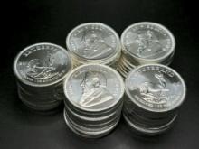 (50) 2020 South Africa Krugerrand 1 OZ Fine Silver Coins