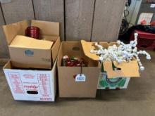 4 boxes, miscellaneous Christmas decor