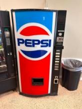 Coin-Operated Soda Pop Vending Machine w/ Keys, Working (Pepsi-Cola Logo)