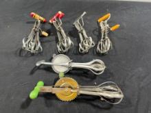 Lot of 6 Vintage Double Whisk Beaters