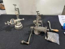 Group of Vintage Meat Grinders