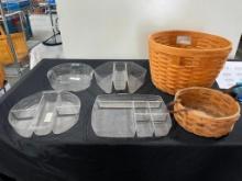 Longaberger Baskets & Divided Inserts