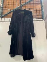 Supergrade Black Fur Overcoat