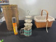 Assorted Vintage Items and Some Longaberger