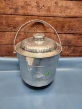 Vintage Hammered Aluminum Ice Bucket