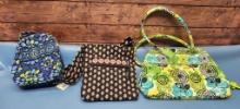 Lot of 3 Vera Bradley Purses