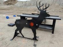 NEW 3/8IN. AR500 STEEL DEER SHOOTING TARGET NEW SUPPORT EQUIPMENT