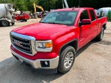 2015 GMC 1500 SIERA SLE PICKUP TRUCK VN:1GTV2UEC6FZ177618 4x4, powered by 5.3L gas engine, equipped