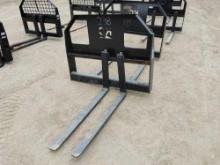 NEW 42IN. FORKS W/ 45IN. FRAME SKID STEER ATTACHMENT