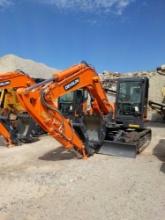 UNUSED...DOOSAN DX85R-3 HYDRAULIC EXCAVATOR powered by diesel engine, equipped with Cab, air, heat,